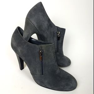 VGUC Franco Sarto Grey Suede Booties, Size 8